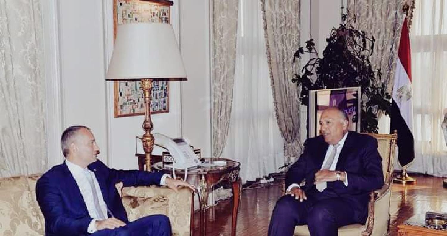 إستقبل وزير الخارجية المصري سامح شكري، يوم أمس الأحد، المنسق الخاص للأمم المتحدة لعملية السلام في الشرق الأوسط نيكولاي ملادينوف، وذلك أثناء زيارته الح