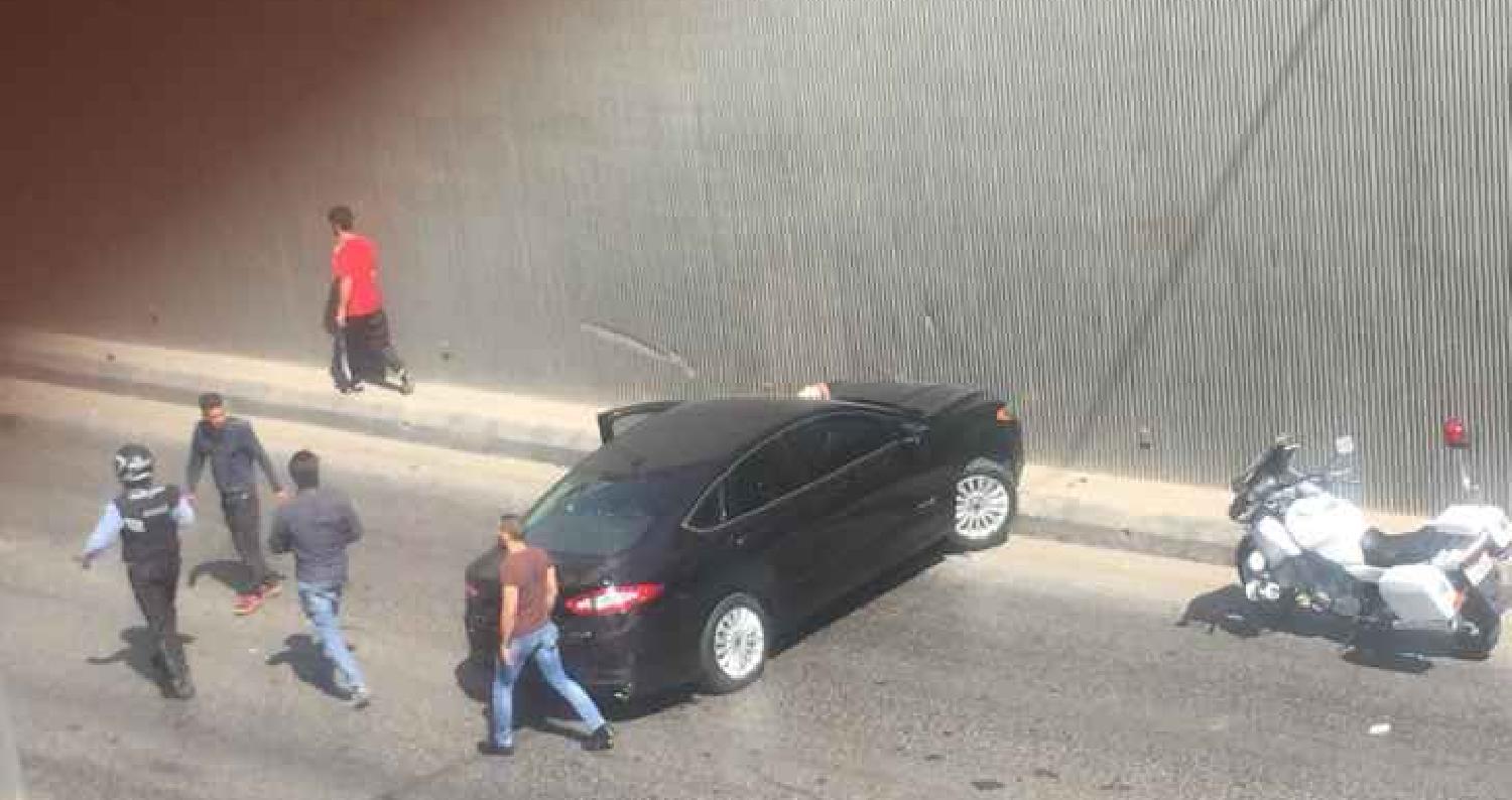 وقع عصر الاربعاء، حادث تصادم بين 7 مركبات داخل نفق المدينة الرياضية بالعاصمة عمان .