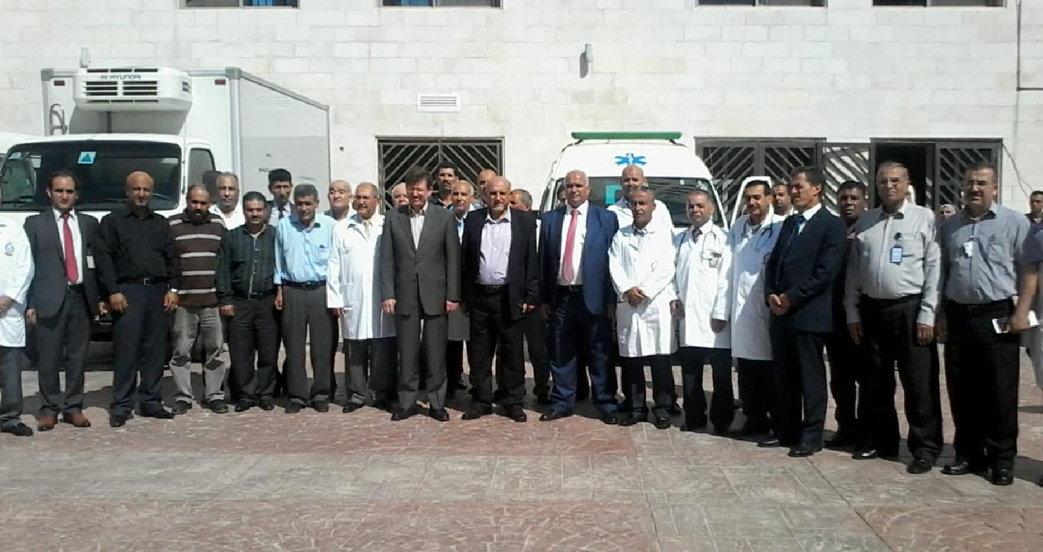 ودع وزير الصحة الدكتور محمود الشياب اليوم الخميس في مبنى الوزارة البعثة الطبية المرافقة للحجاج الأردنيين لأداء مناسك الحج .