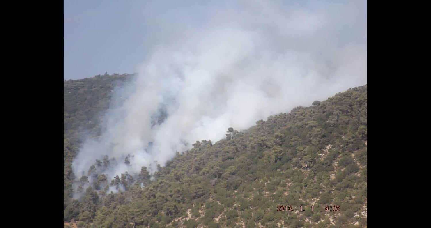 الدفاع المدني يخمد حريقاً في أحراش جرش