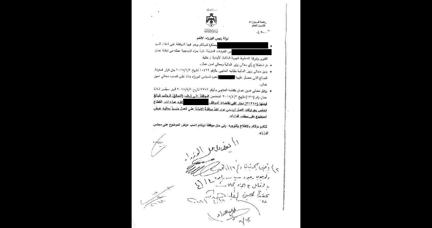 نائب يطلب إعفاء موظف من 30 ألف دينار ومجلس أمانة عمان يوافق