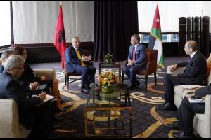 الملك يلتقي الرئيس الألباني