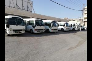 إضراب سائقي باصات الشفا في عجلون