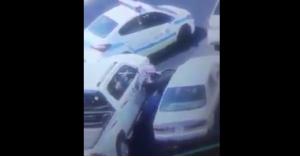دورية أمن تفشل عملية سرقة سيارة..فيديو