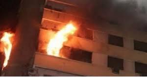 إصابات بحريق شقة في عمان