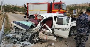 وفاة و 6 اصابات بحادث تصادم في جرش (صور)