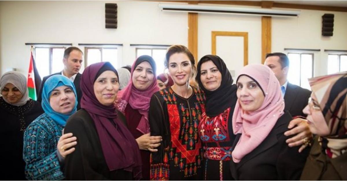 الملكة رانيا في معان.. فيديو
