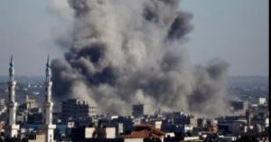 استشھاد فلسطیني بالقصف على غزة