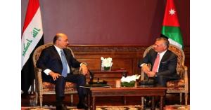 الملك والرئيس العراقي يتفقان على توسيع التعاون بين البلدين