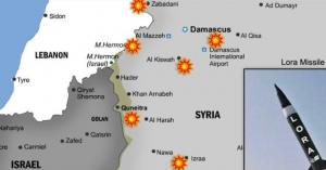 آخر الضربات الصهيونية الموجهة الى سوريا