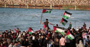 19 إصابة بقمع الإحتلال المسير البحري الـ 19 بغزة