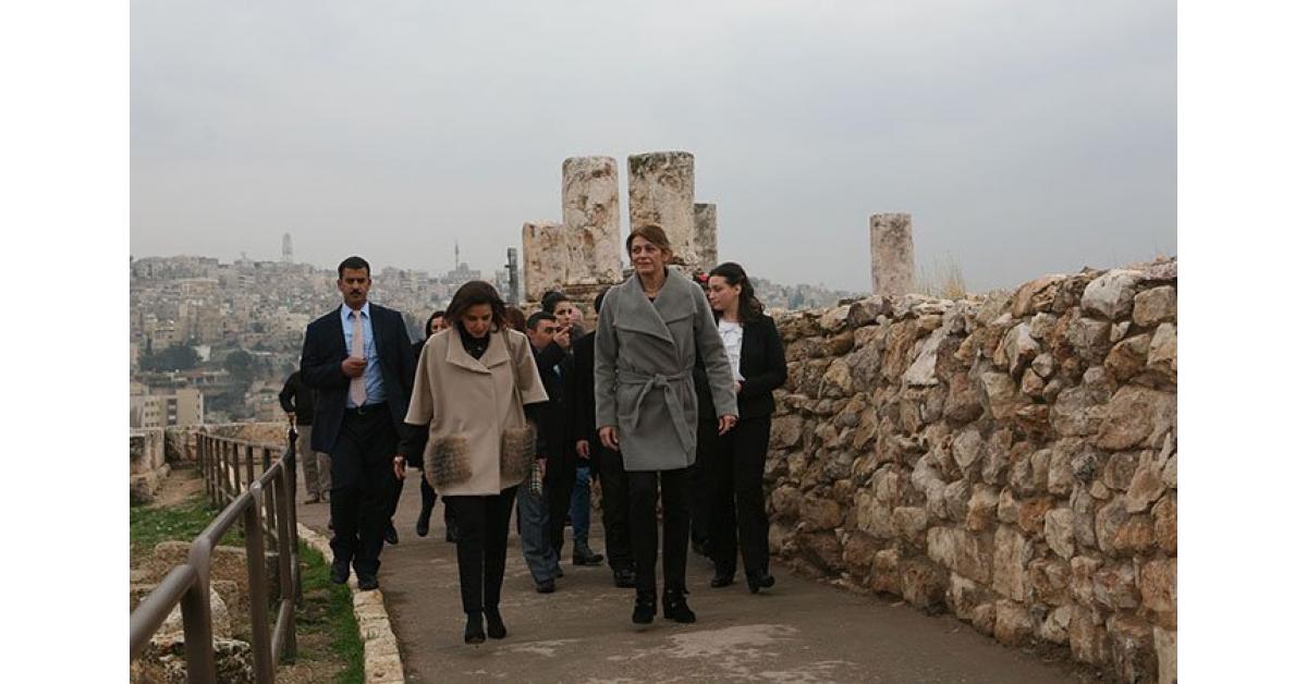 عقيلة الرئيس البلغاري تزور جبل القلعة ومركز الكرمة