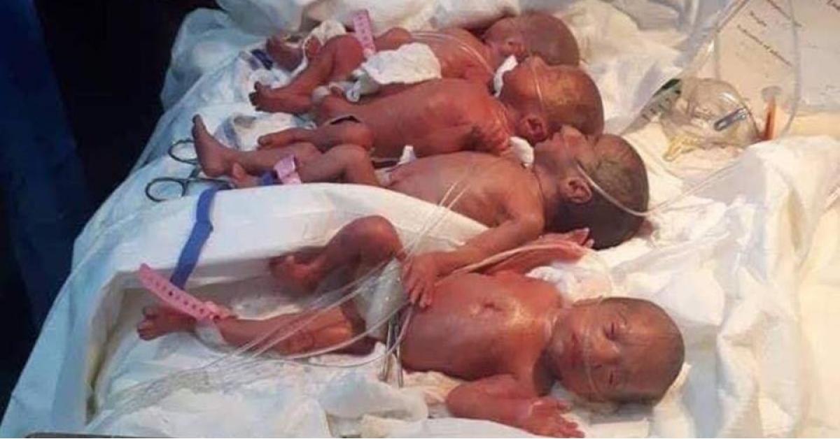 في العراق ..سيدة تلد 7 توائم والولادة طبيعية!