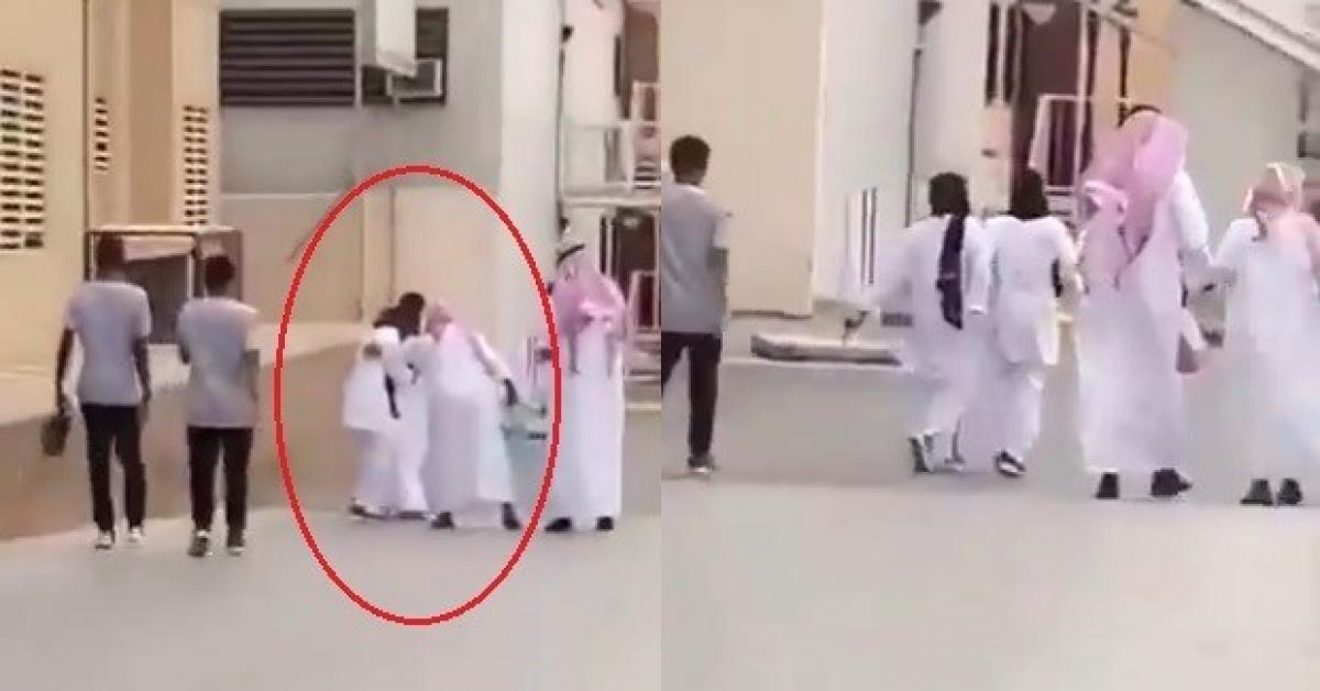 على الملأ سعودي يتحرش بممرضة.. فيديو