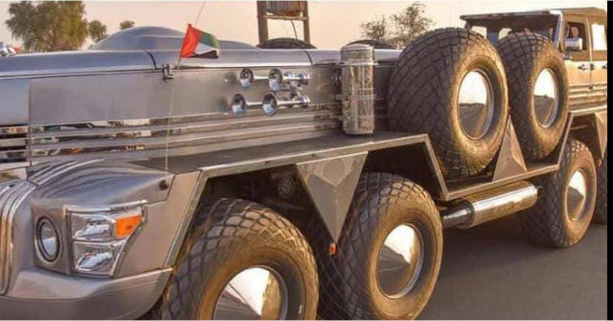 السيارة "الوحش" التي يملكها أحد أفراد العائلة الحاكمة في أبو ظبي.. فيديو