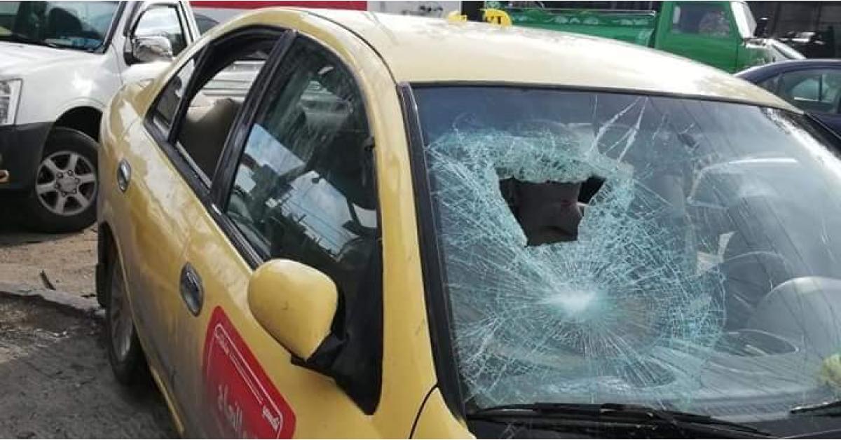 طعن سائق تاكسي في إربد (صور)
