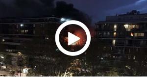 انفجار ضخم يهز العاصمة الفرنسية باريس.. فيديو
