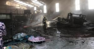 اصابتان بحريق مصنع أسمدة في معان