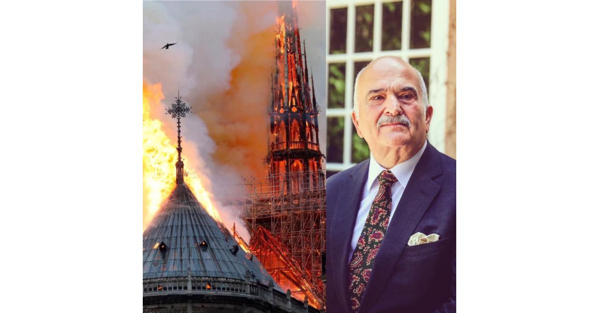 بيان الأمير الحسن حول حريق كاتدرائية "نوتردام"