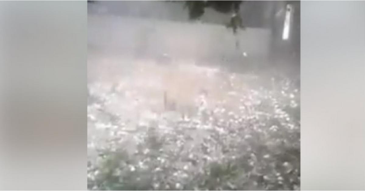 تساقط حبات كبيرة من البرد في لبنان.. فيديو