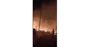 حريق هائل في كنيسة مارجرجس بصعيد مصر
