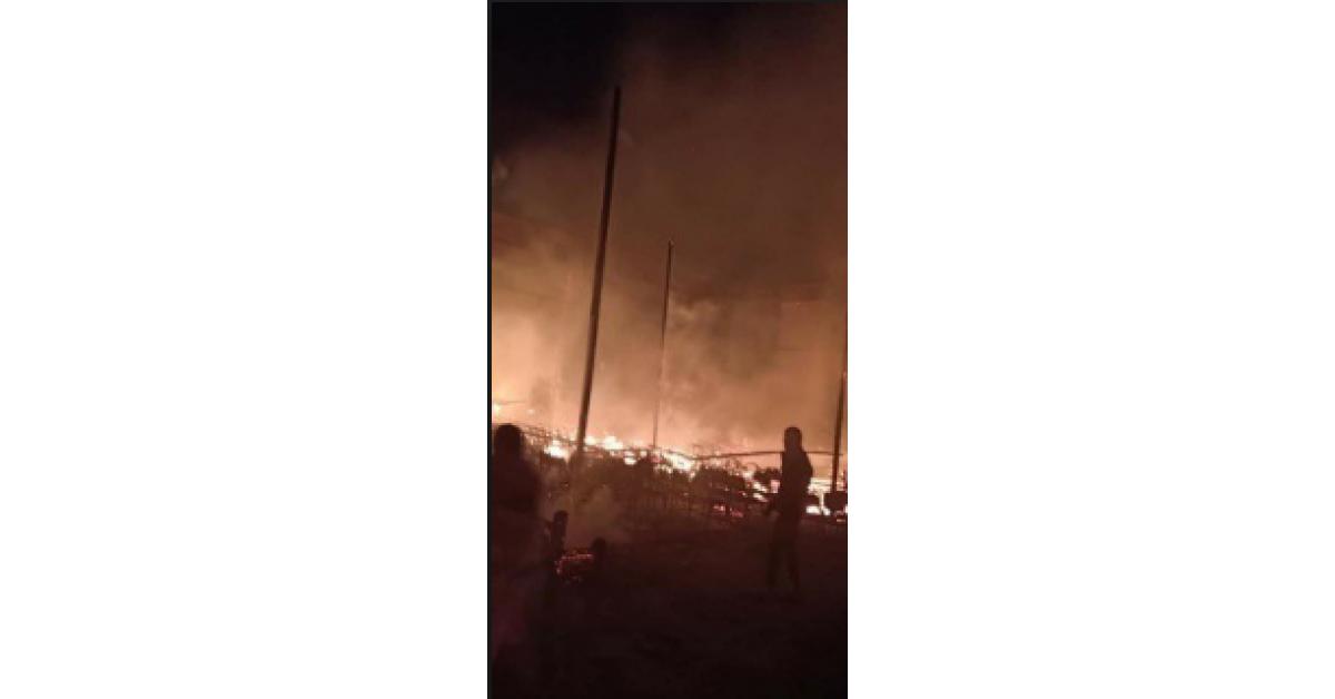 حريق هائل في كنيسة مارجرجس بصعيد مصر