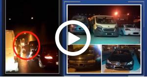 ضبط وحجز مركبات تسببت في تعطيل حركة السير في نفق "الشرق الاوسط" (فيديو)