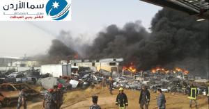 الدفاع المدني يخمد حريق زيزيا (فيديو وصور)