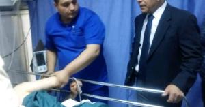 وزير الصحة يتفقد مصابي حادثة وسط البلد