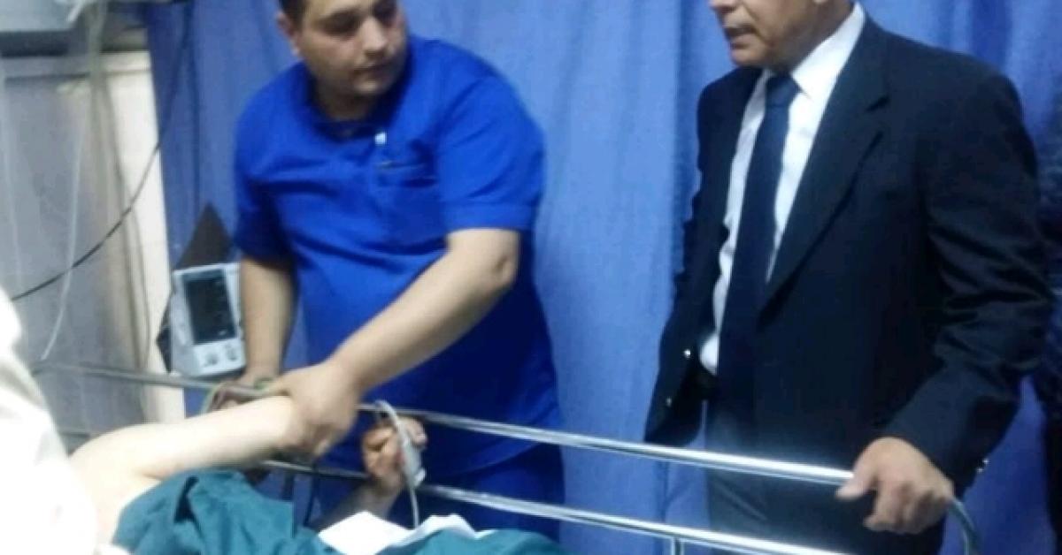 وزير الصحة يتفقد مصابي حادثة وسط البلد
