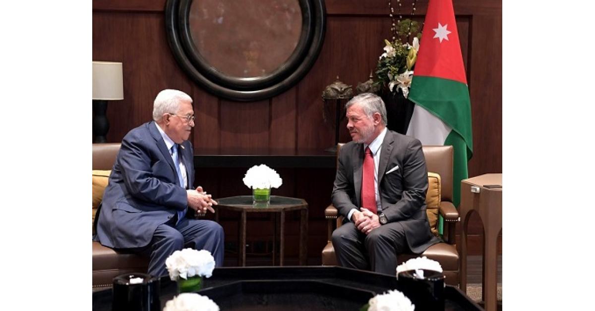 الملك يؤكد وقوف الأردن مع فلسطين