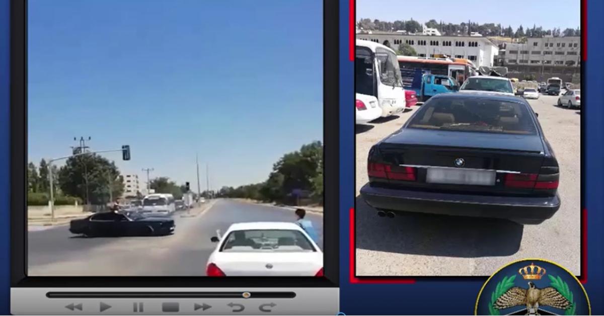 بالفيديو: الامن يضبط سائق مركبة قام بعملية تشحيط في ناعور ويحجز مركبته