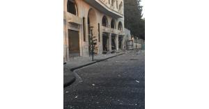 انهيار مطعم في “الرينبو”بسبب تسرب الغاز (صور)