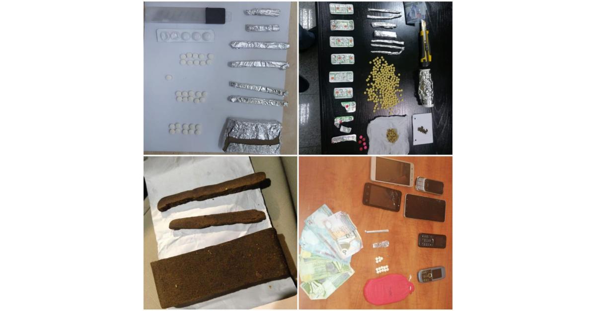 مكافحة المخدرات تلقي القبض على ٢٨ شخصاً من مروجي المواد المخدرة  (صور)