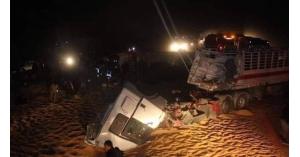حادث على الطريق الصحراوي يسفر عن ٧ حالات دهس
