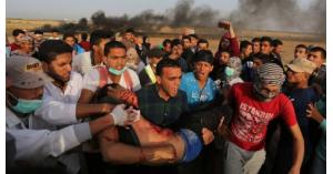 5 جرحى إثر اعتداء الاحتلال على مسيرة العودة في غزة