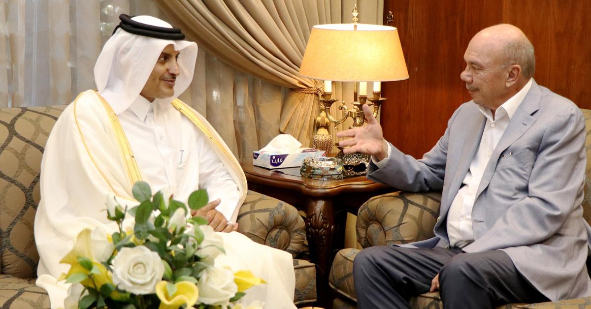 رئيس مجلس الاعيان يستقبل السفير القطري