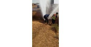وزارة المياه والري تضبط اعتداء جديد في منطقة الموقر