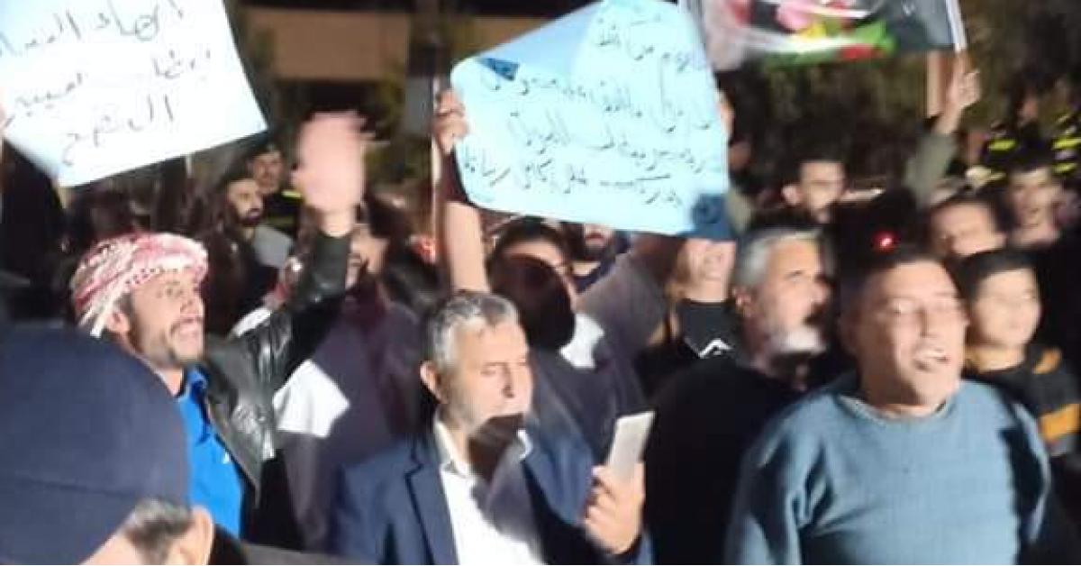 خميس الشعب مظاهرة سلمية في عمان