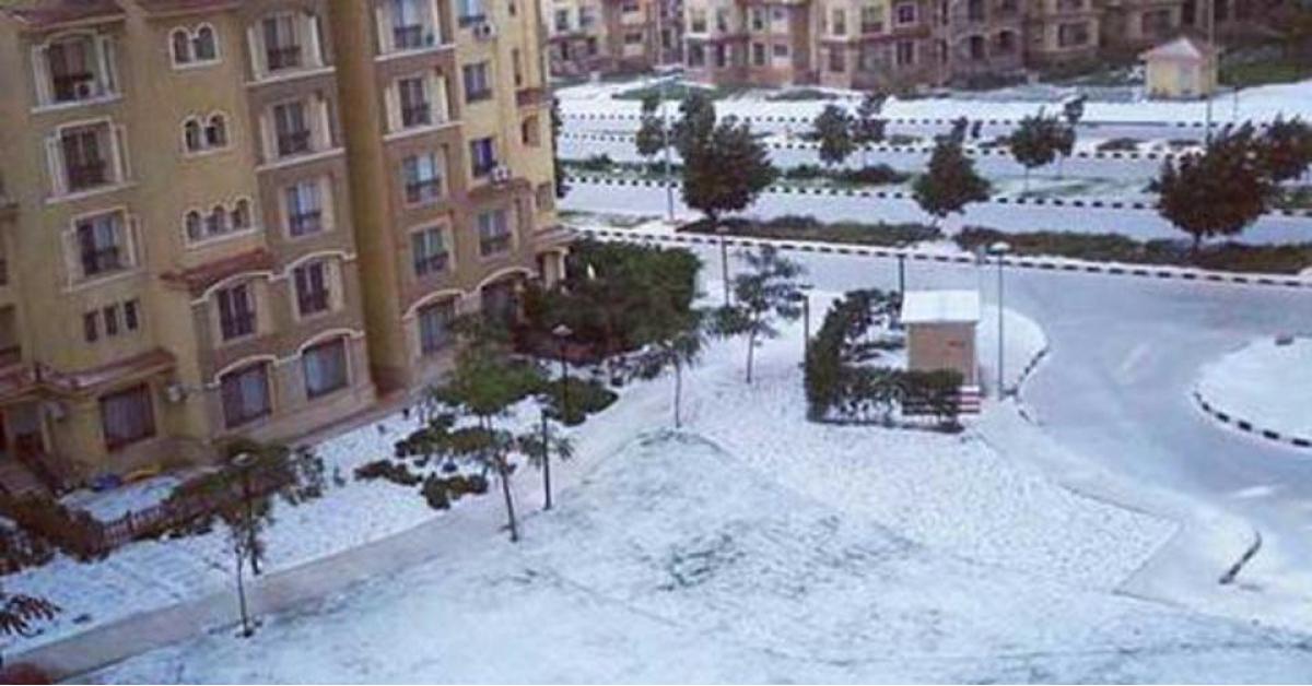 دولة عربية تكتسي بالثلوج للمرة الأولى منذ عقود... فيديو