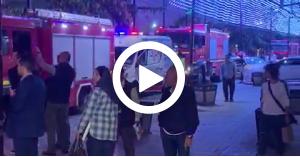حريق في شارع الوكالات.. فيديو