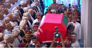 بدء مراسم تشييع جنازة السلطان قابوس في مسقط