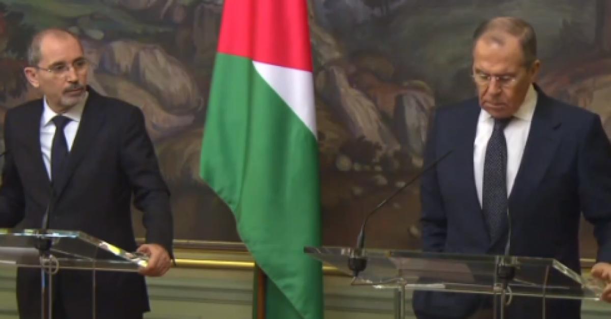 لافروف للصفدي: موقفنا متطابق مع الأردن حول القضية الفلسطينية