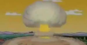 مشهد من مسلسل سمبسون يحاكي انفجار بيروت