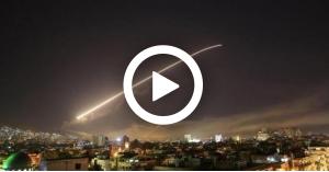 اللقطات الأولى لهجوم إسرائيل على دمشق - فيديو