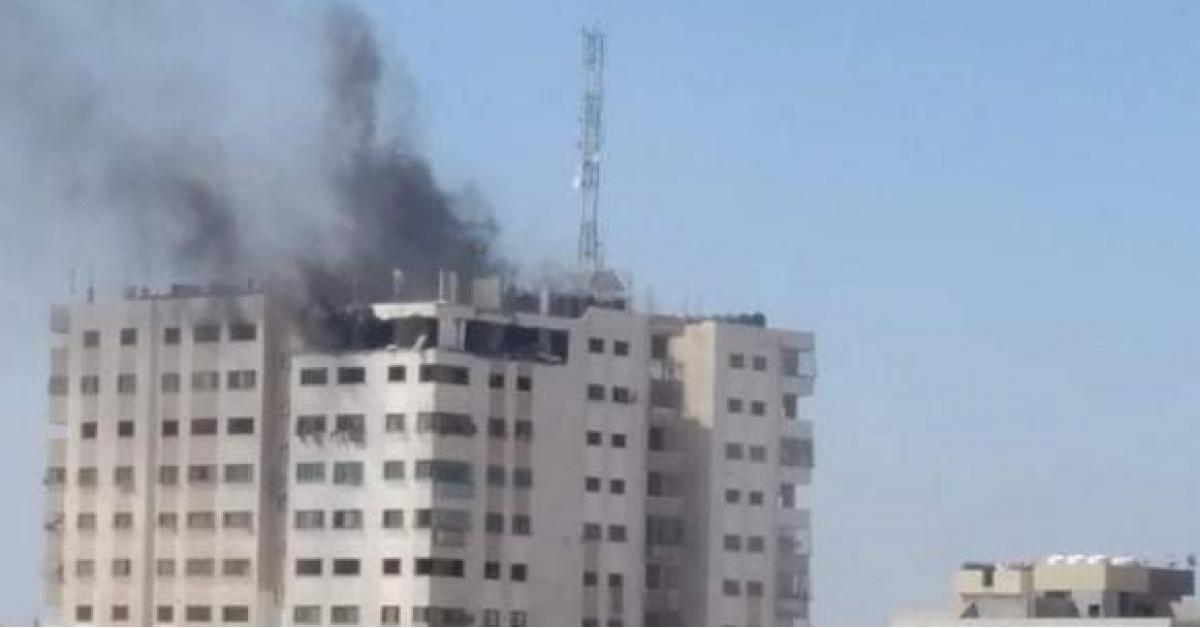 قصف يستهدف برج الأندلس شمال غزة