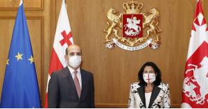 الرئيسة الجورجية تتقبل أوراق اعتماد السفير الأردني غوشة