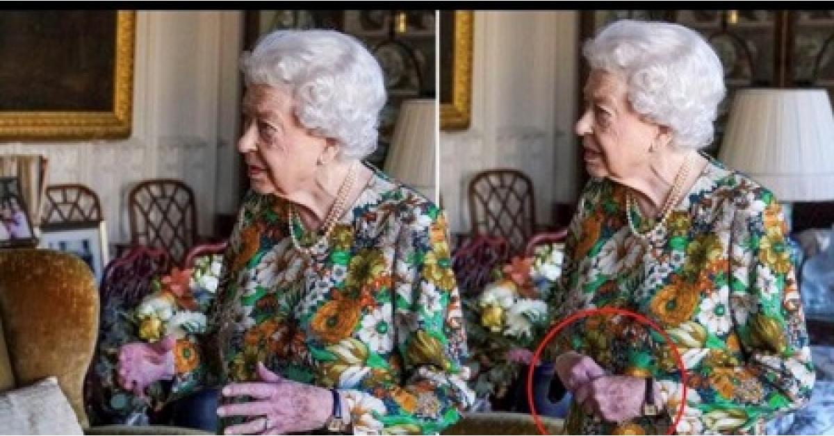 الملكة إليزابيث تثير القلق بسبب لون يديها
