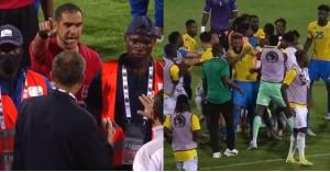 اشتباكات بالأيدي بين لاعبي غانا والغابون - فيديو