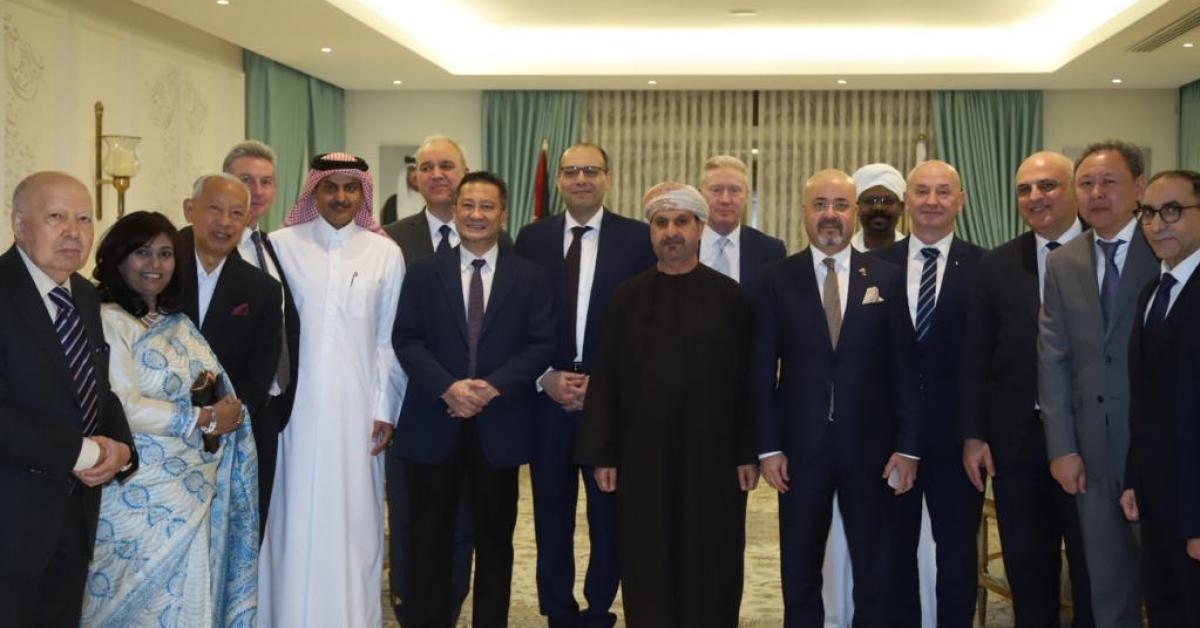 السفير القطري يولم لسفراء دول إسلامية وعربية (صور)